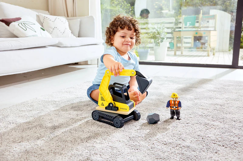 Hape - Mobile Crane + Construction Set
