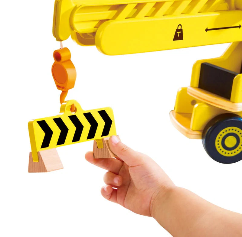 Hape - Mobile Crane + Construction Set