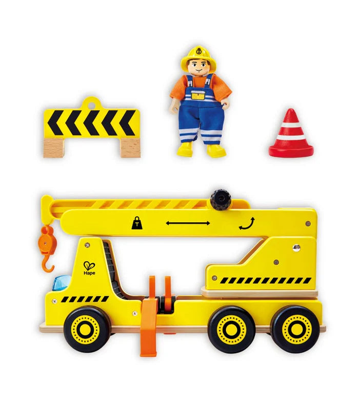 Hape - Mobile Crane + Construction Set
