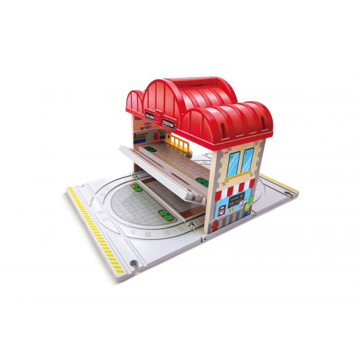 Hape - Portable Train Station Set