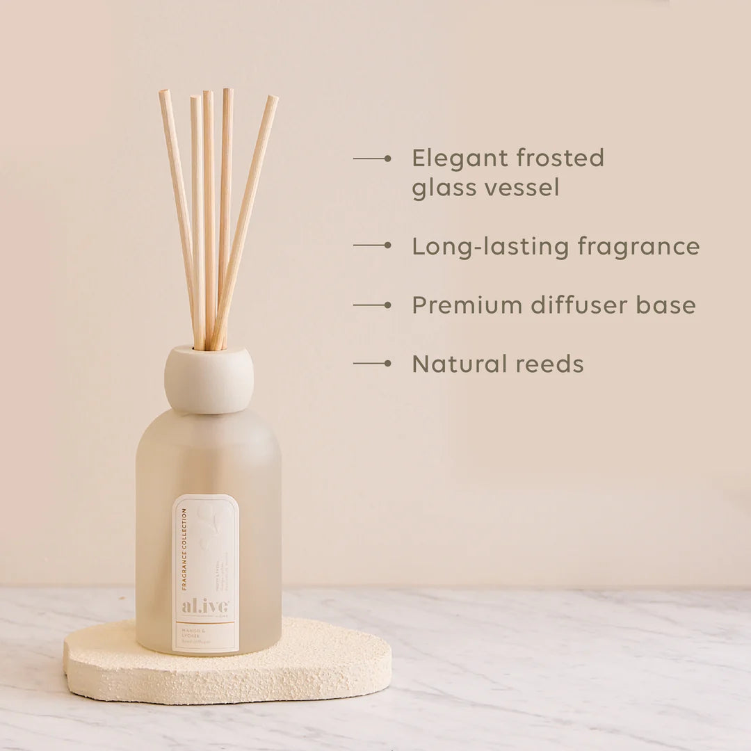 Al.ive - Reed Diffuser - Mango + Lychee