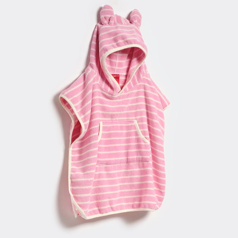 Sunnylife - Hooded Towel - Cotton Candy Pink Stripe