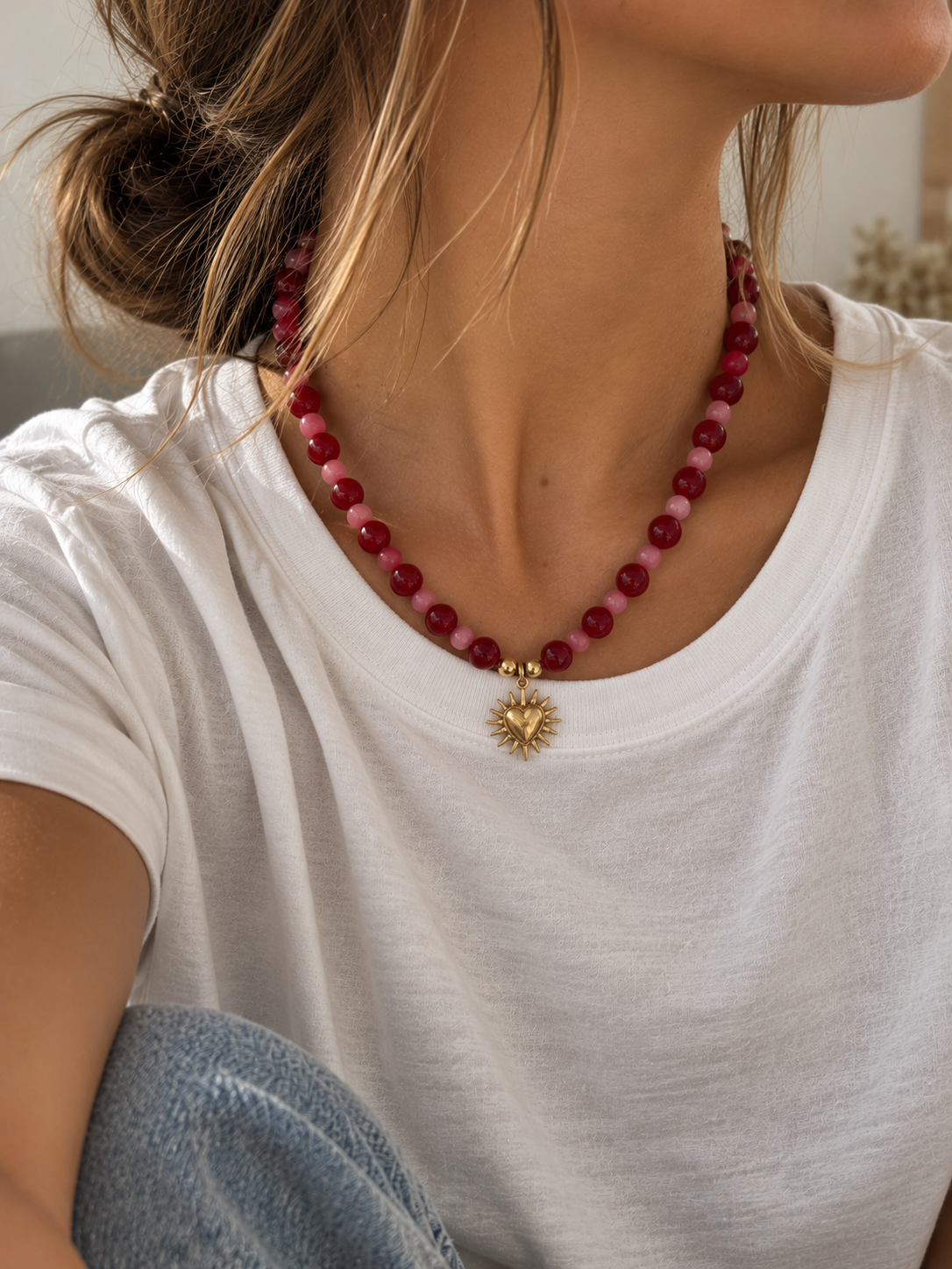 Sunny + Lou - Mahala ‘Flame Heart’ Necklace
