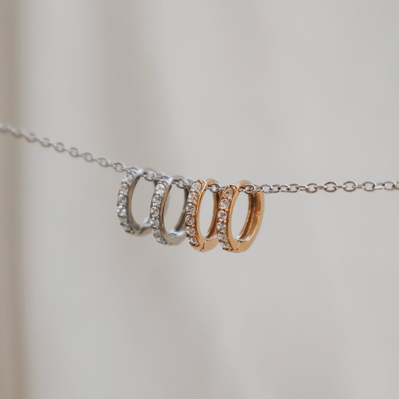 Katyb Jewellery - Waterproof Mini Twilight Hoops