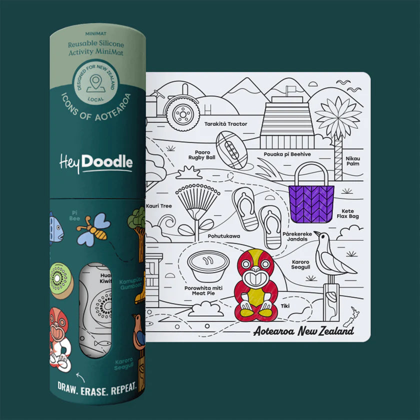 Hey Doodle - Reusable Silicone Colouring Mats - Mini