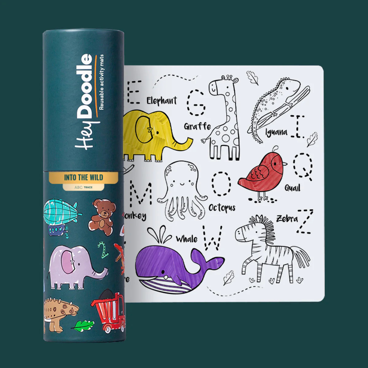 Hey Doodle - Reusable Silicone Colouring Mats - Mini