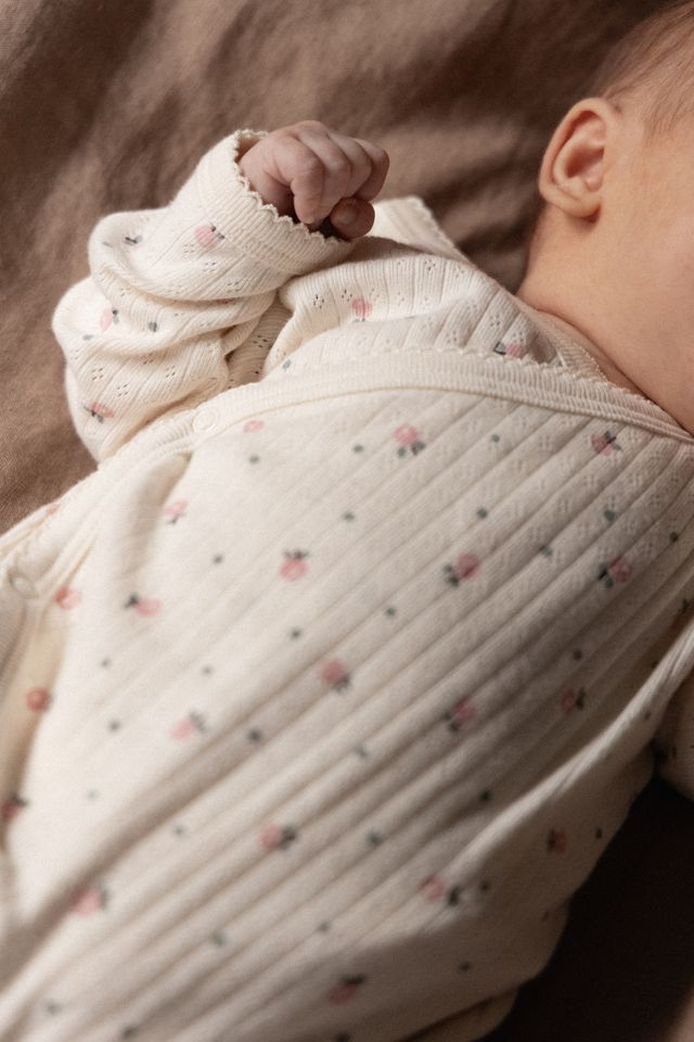 Nature Baby - Kimono Stretch + Grow Pointelle - Posey Blossom