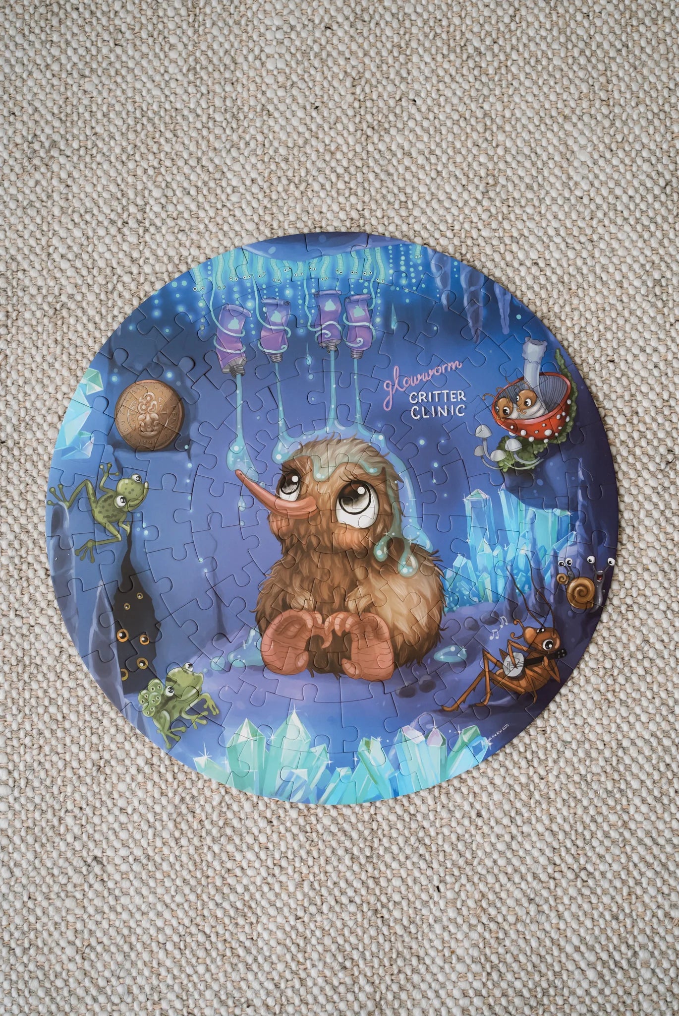 Kuwi the Kiwi - 100pc Puzzle - Glowworm Glitter Critter