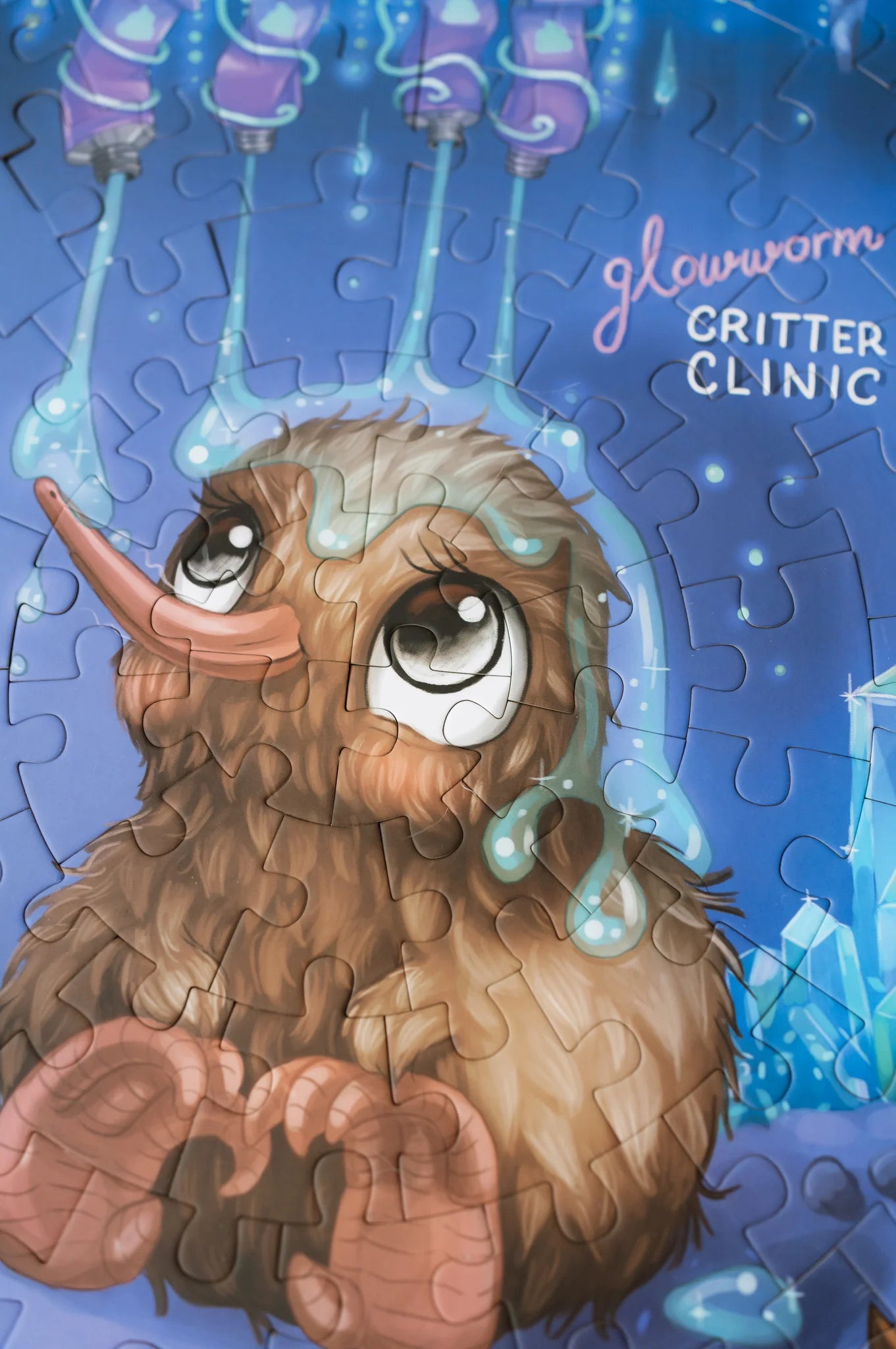 Kuwi the Kiwi - 100pc Puzzle - Glowworm Glitter Critter