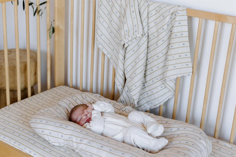 Leni the Label - Muslin Swaddle Blanket - Forget Me Not