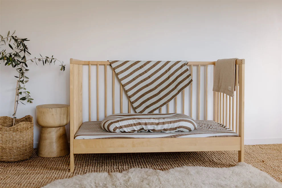 Leni the Label - Muslin Swaddle Blanket - Hank Stripe