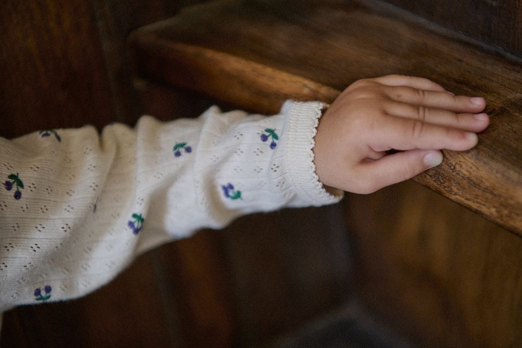 Nature Baby - L/S Bodysuit Pointelle - Winter Berry