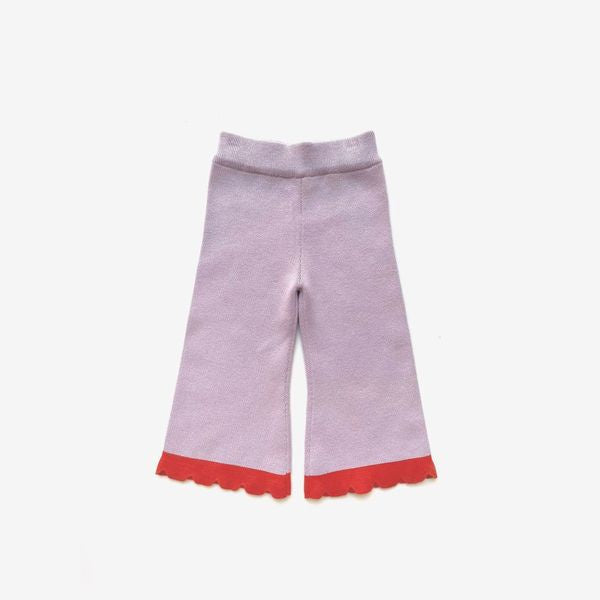 The Rest - Organic Cotton Scallop Flares - Lilac Dip