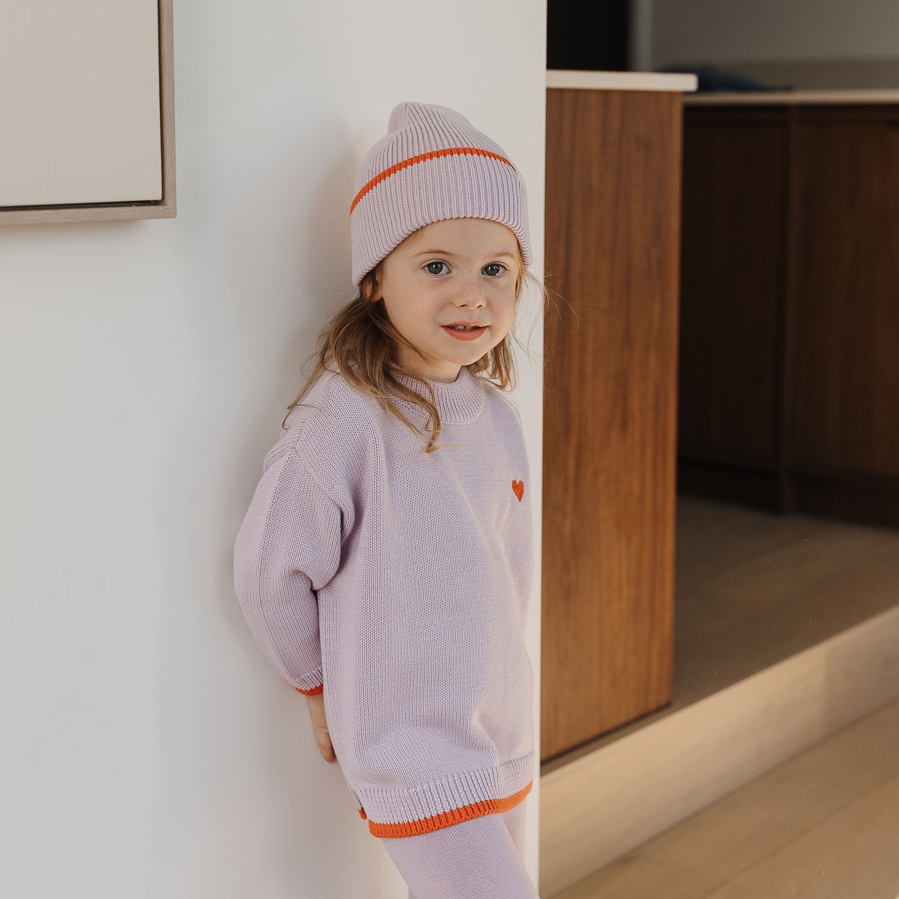 The Rest - Organic Cotton Scallop Flares - Lilac Dip