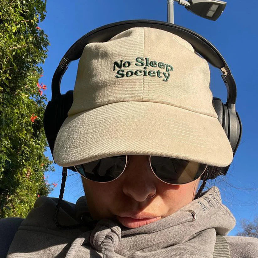 No Sleep Society Caps