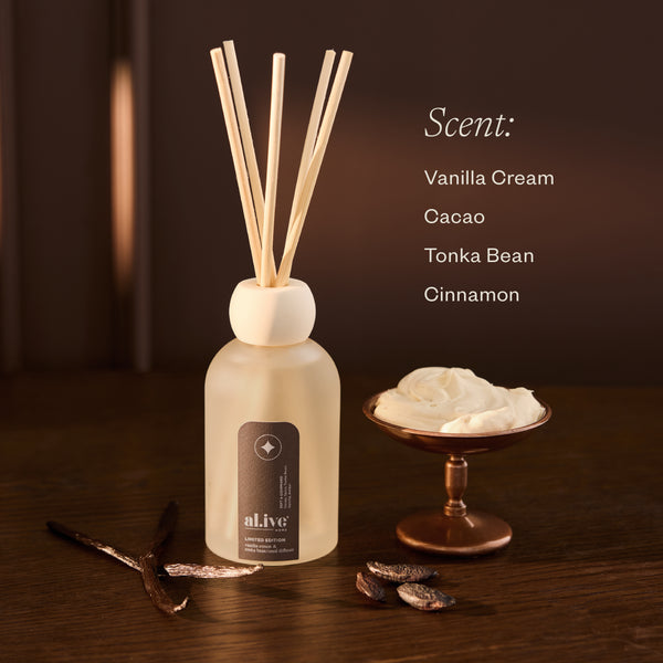 Al.ive - Reed Diffuser - Vanilla Cream + Tonka Bean