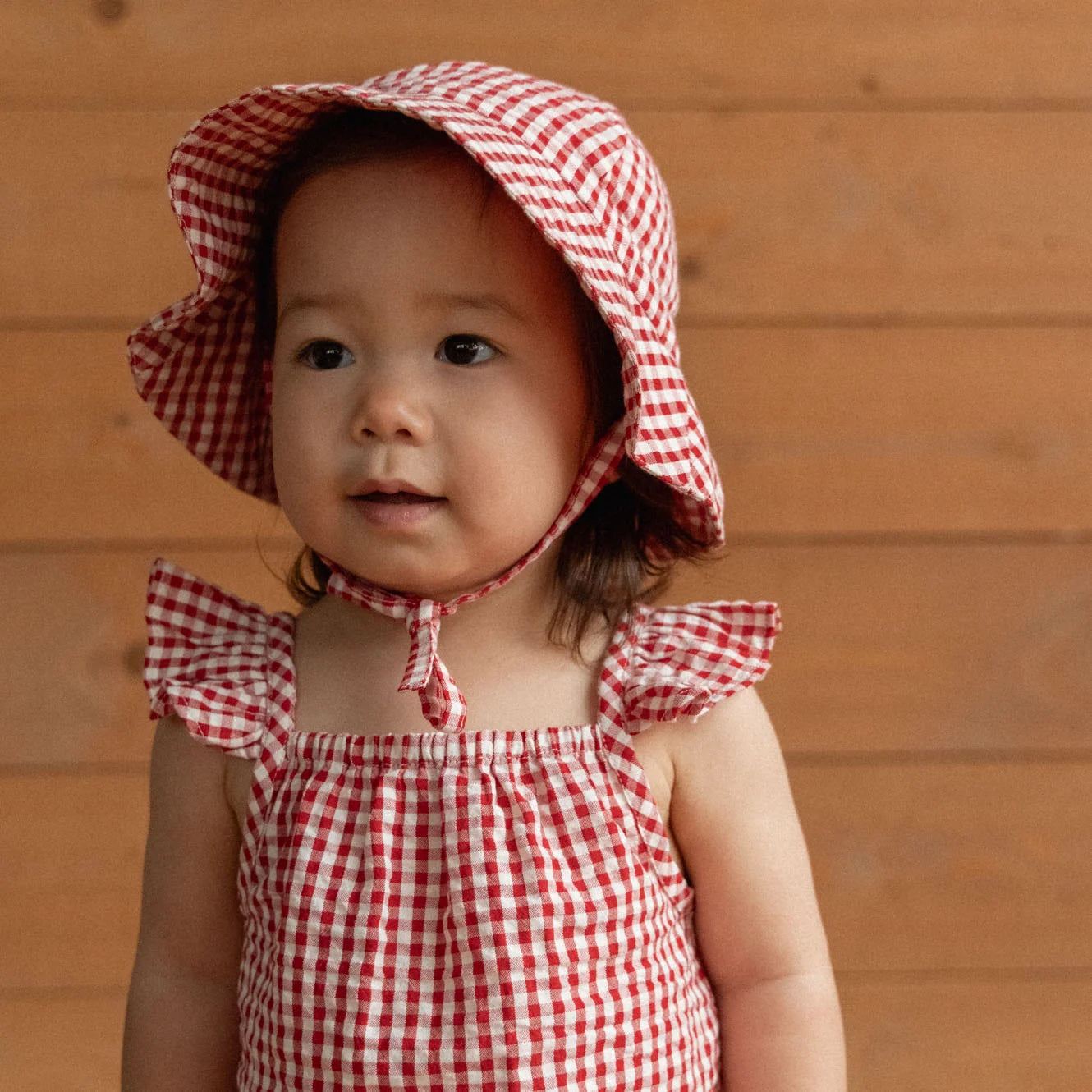 Nature Baby - Petal Set - Red Gingham