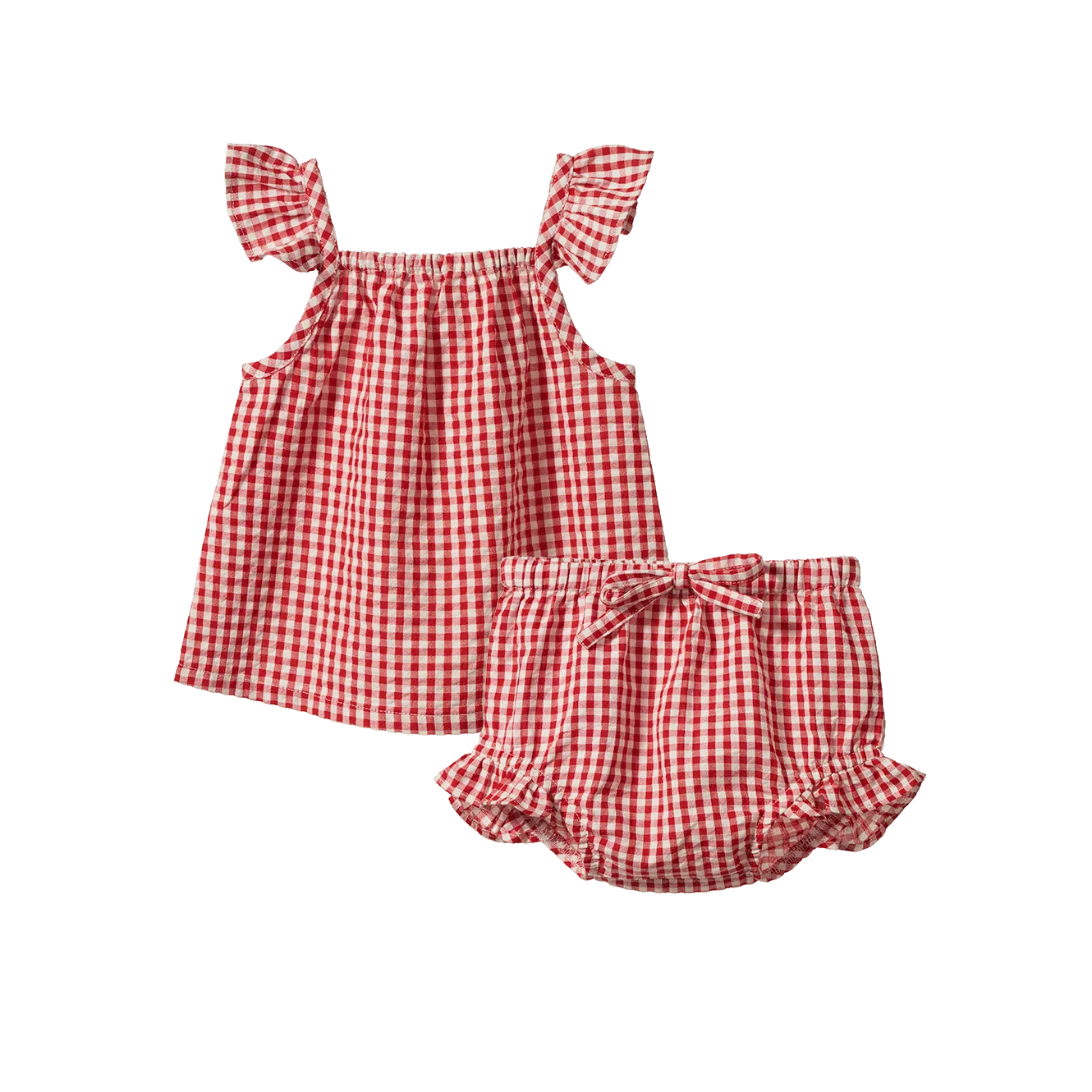 Nature Baby - Petal Set - Red Gingham