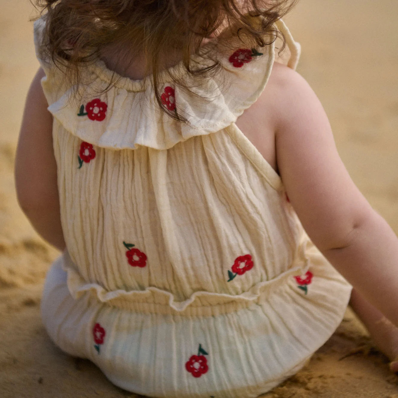 Nature Baby - Plum Suit Muslin - Red Flora