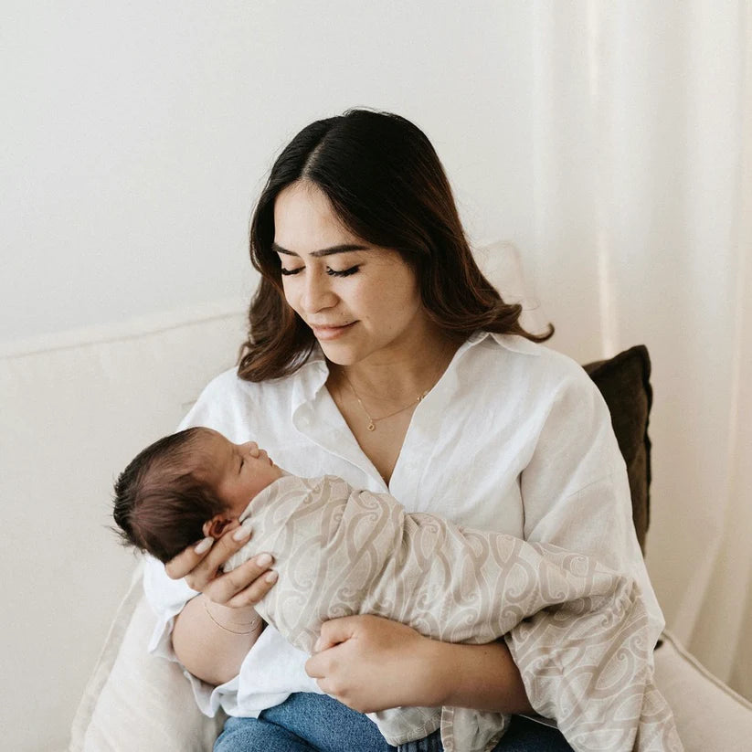 BO & KO - Te Pātiki Pēpi Wrap - Pumice Stone