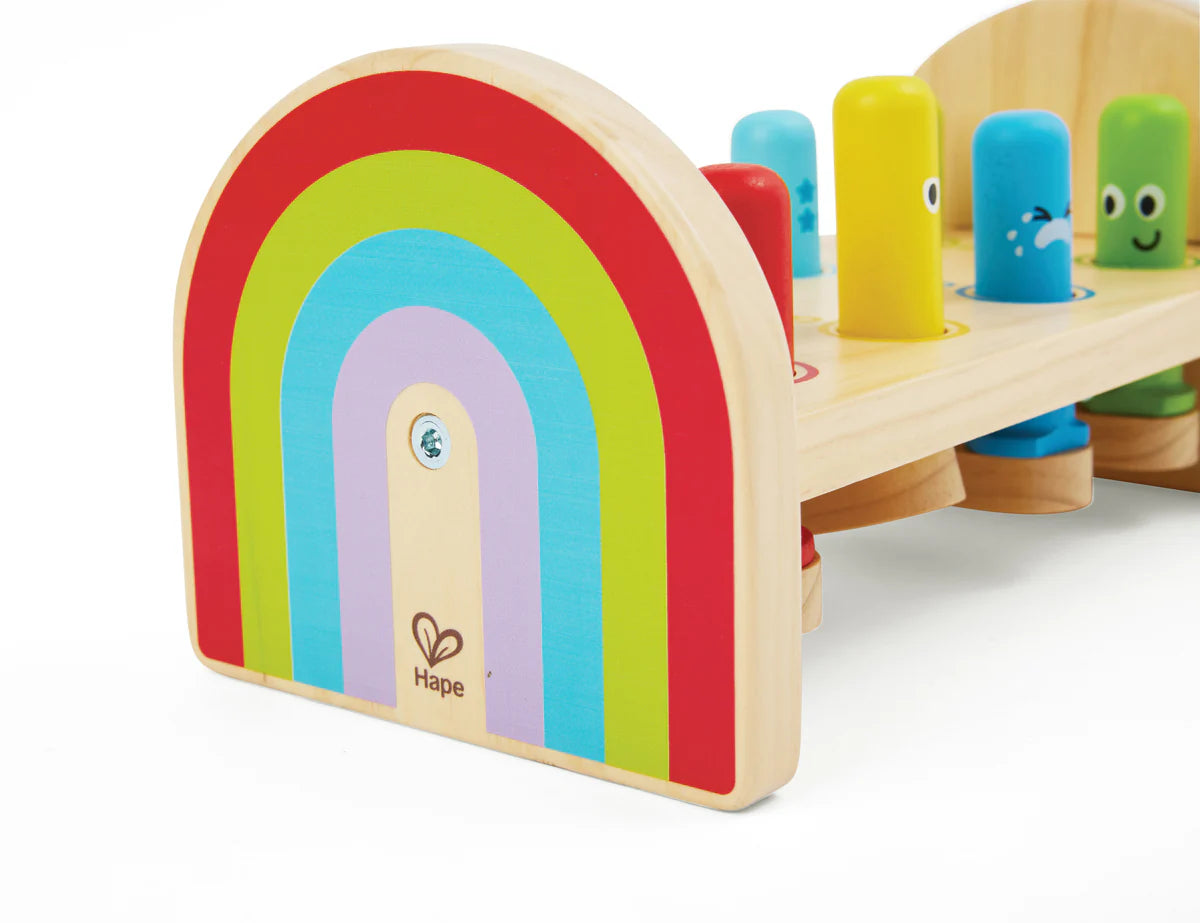 Hape - Rainbow Hammer Bench