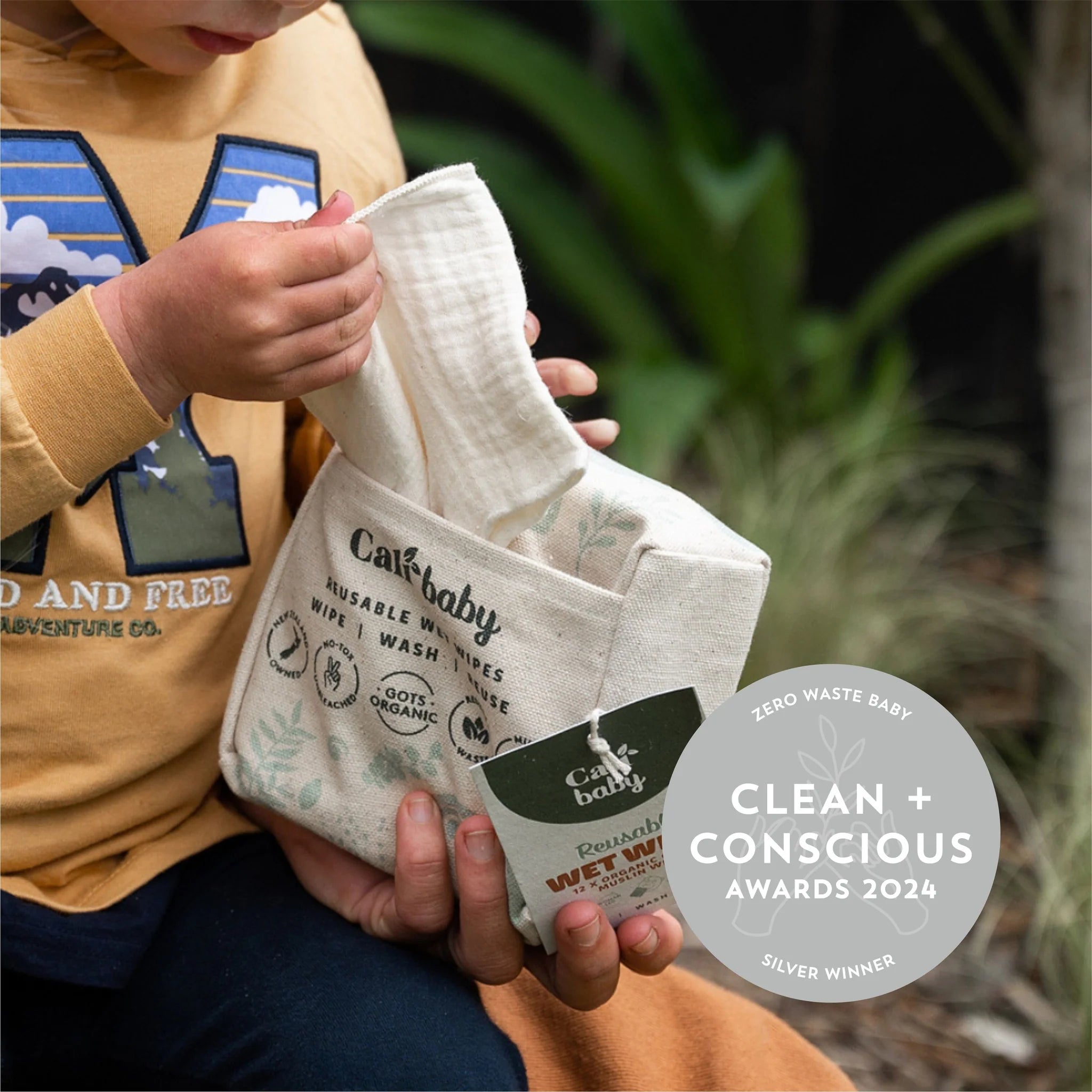 Caliwoods - Reusable Muslin Cloths