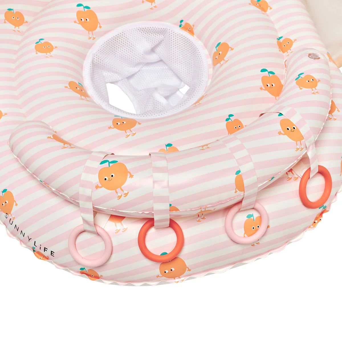 Sunnylife - Interactive Baby Float - Poppy the Peach Pink Stripe