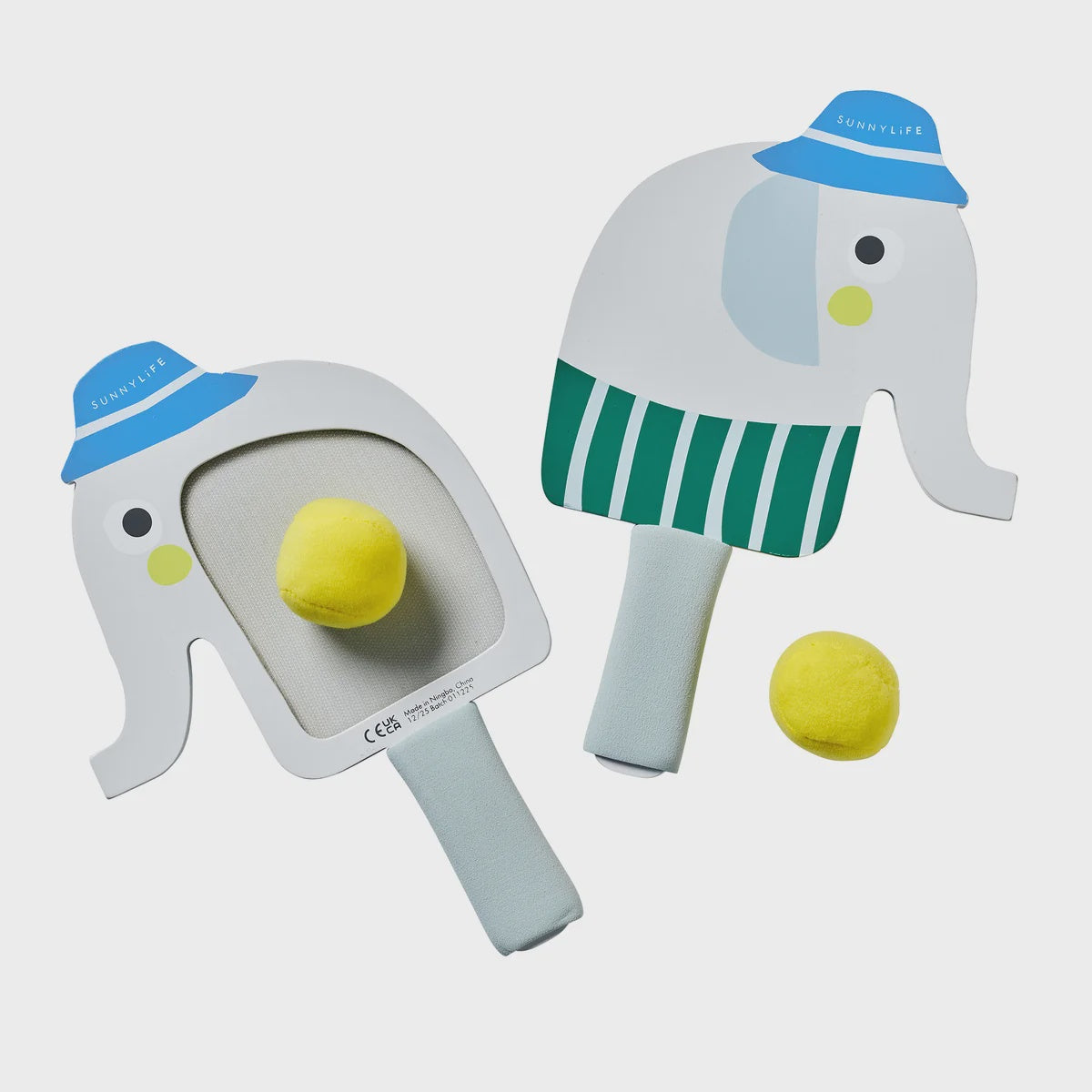 Sunnylife - Kids Velcro Beach Bats - Eli the Elephant