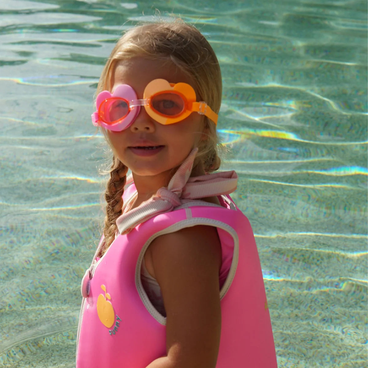 Sunnylife - Kids Swim Goggles - Poppy the Peach Multi