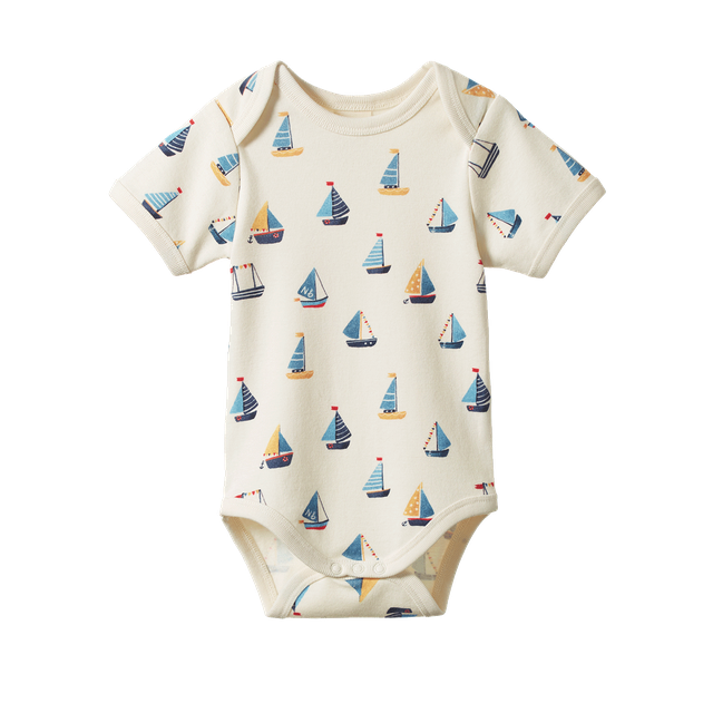 Nature Baby - S/S Bodysuit - Regatta