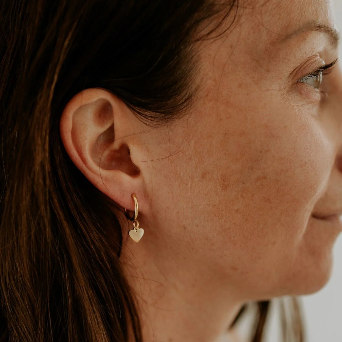 Katyb Jewellery - Earrings - Heart Hoops