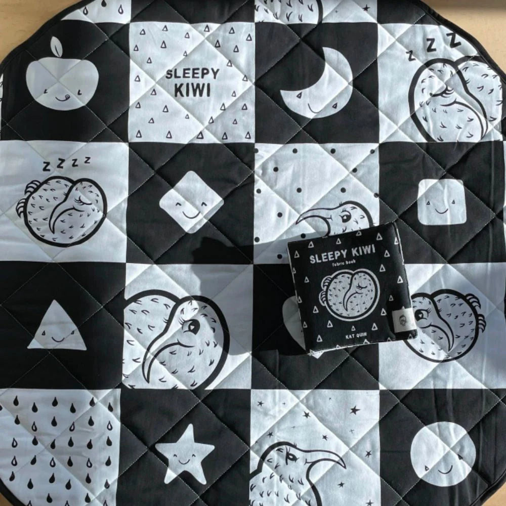 Sleepy Kiwi - Quilted Play Mat