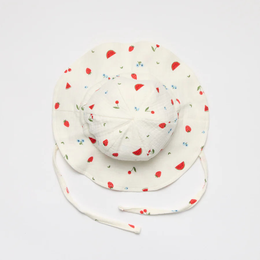 Sun Hat Organic Muslin - Sweet Pickings