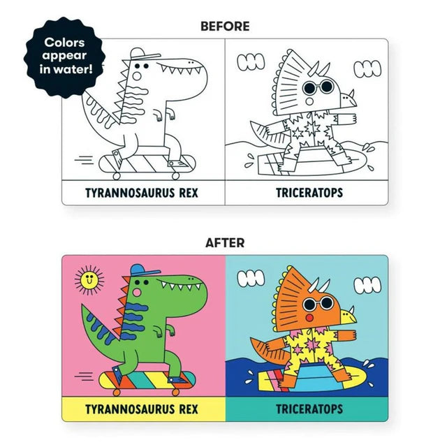 Magic Bath Colour Book - Rub-a-Dub-Dino