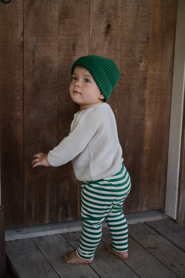 Nature Baby - Sunday Pants - Eden Sea Stripe