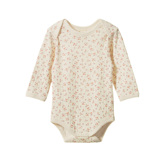 Nature Baby - L/S Bodysuit Pointelle - Dandelion