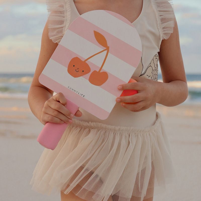 Sunnylife - Kids Velcro Beach Bats - Cotton Candy Cherry