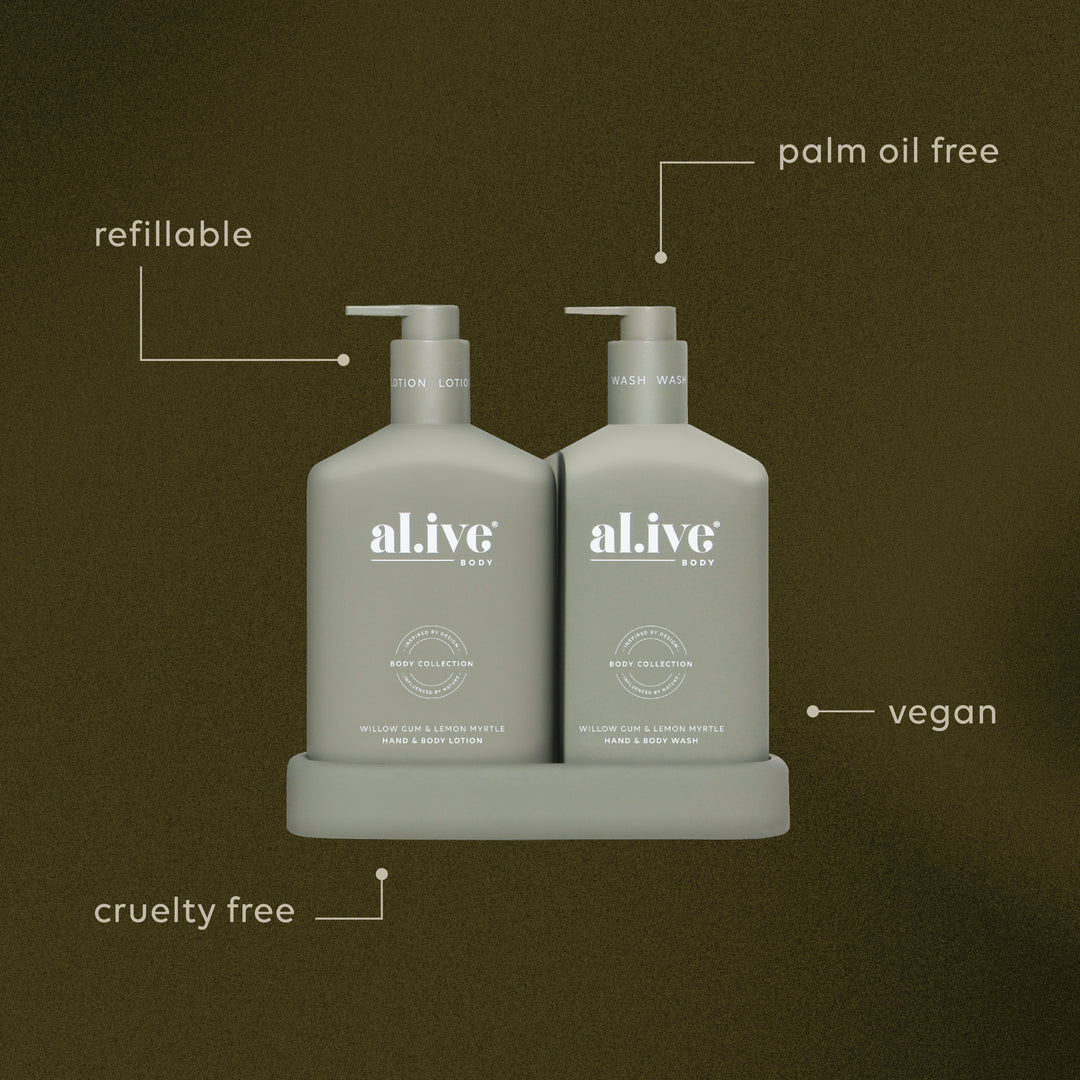 Al.ive - Wash + Lotion Duo - Willowgum + Lemon Myrtle