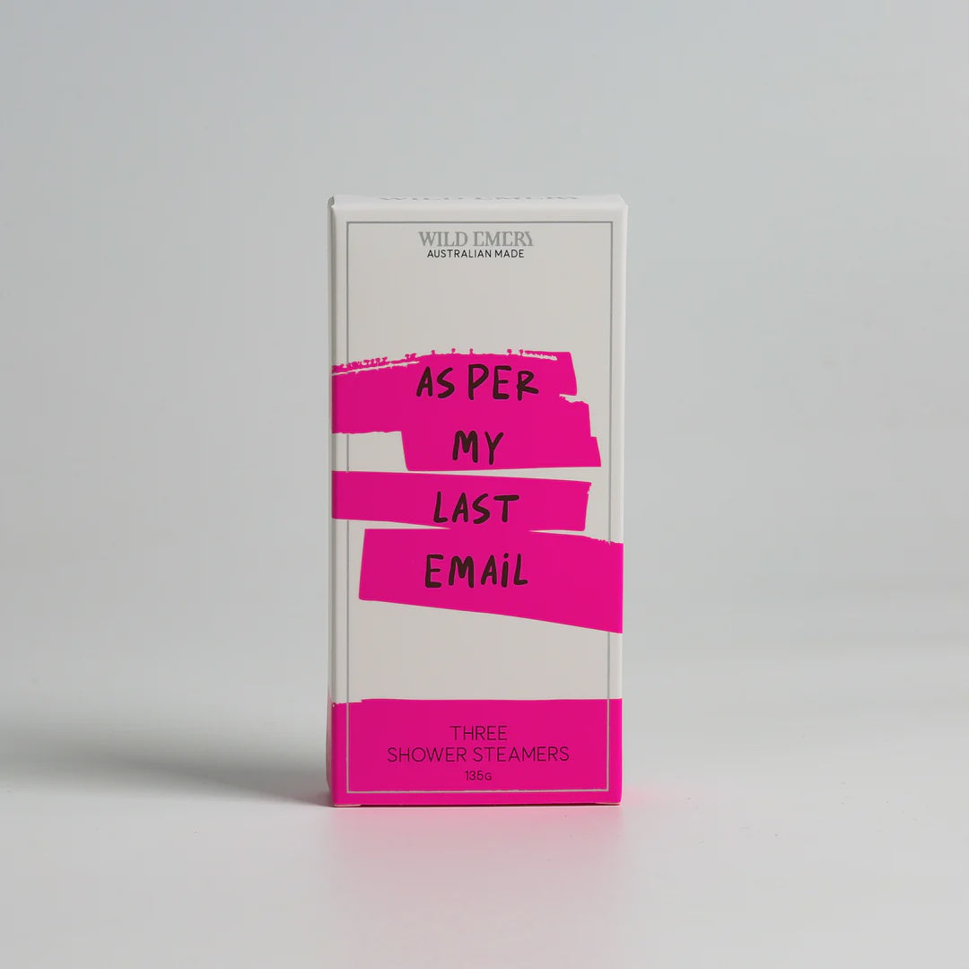Wild Emery - As Per My Last Email 3pk Shower Steamer