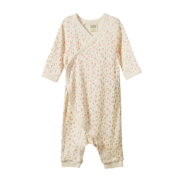Nature Baby - Kimono Stretch + Grow Pointelle - Dandelion