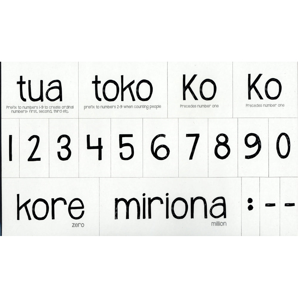 Magnetic Learners -Maori Numbers / Colours