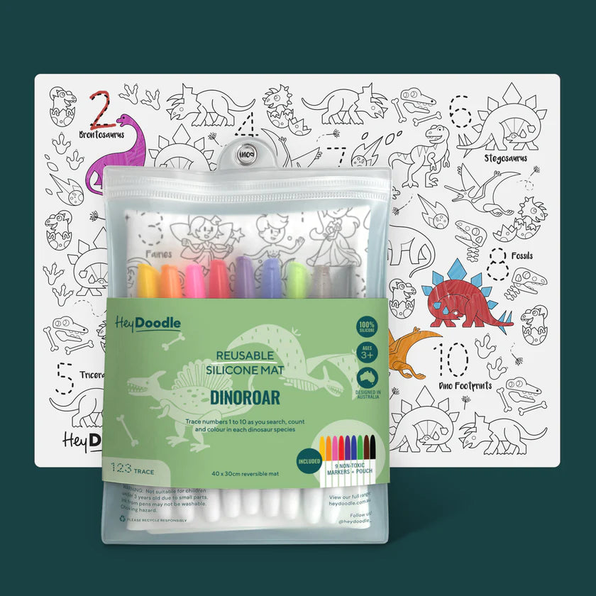 Hey Doodle - Reusable Silicone Colouring Mat - Large
