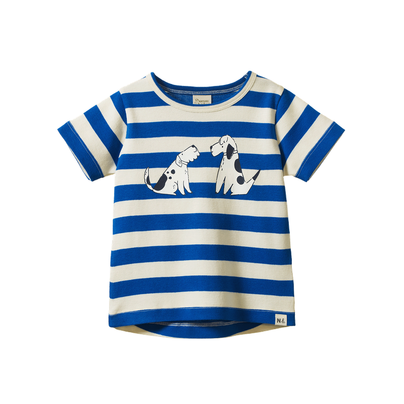 Nature Baby - River Tee - Dog Walks Blue