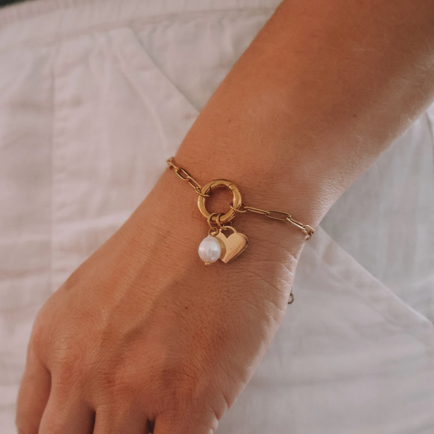 Katyb - Bracelet - Charm Holder Heart