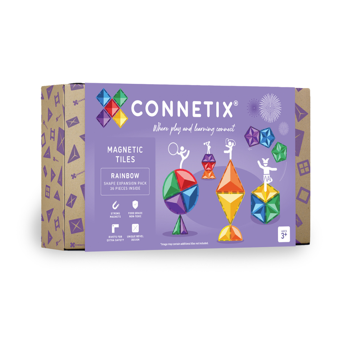 Connetix - Rainbow Shape Expansion Pack 36 pc