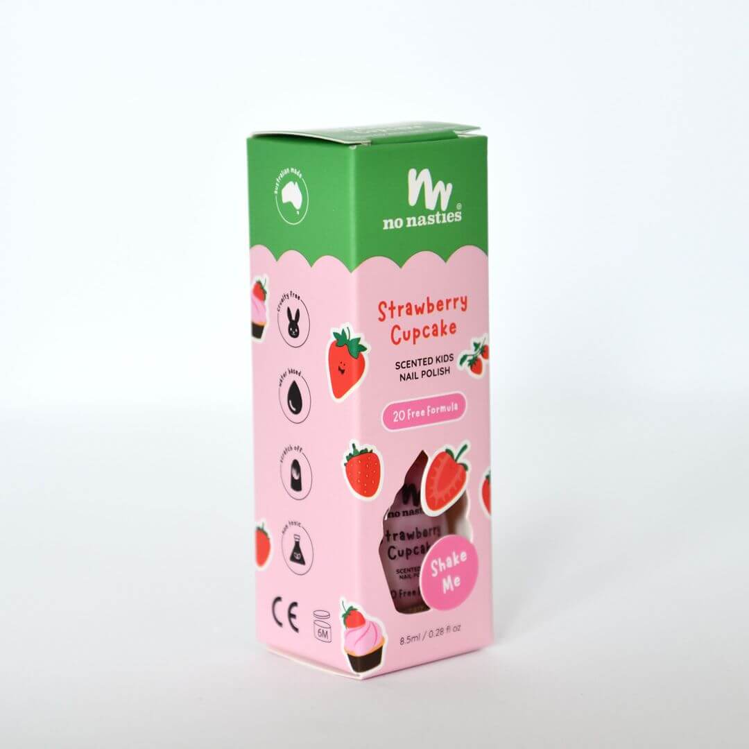 No Nasties - Scented Kids Polish - Strawberry Cupcake