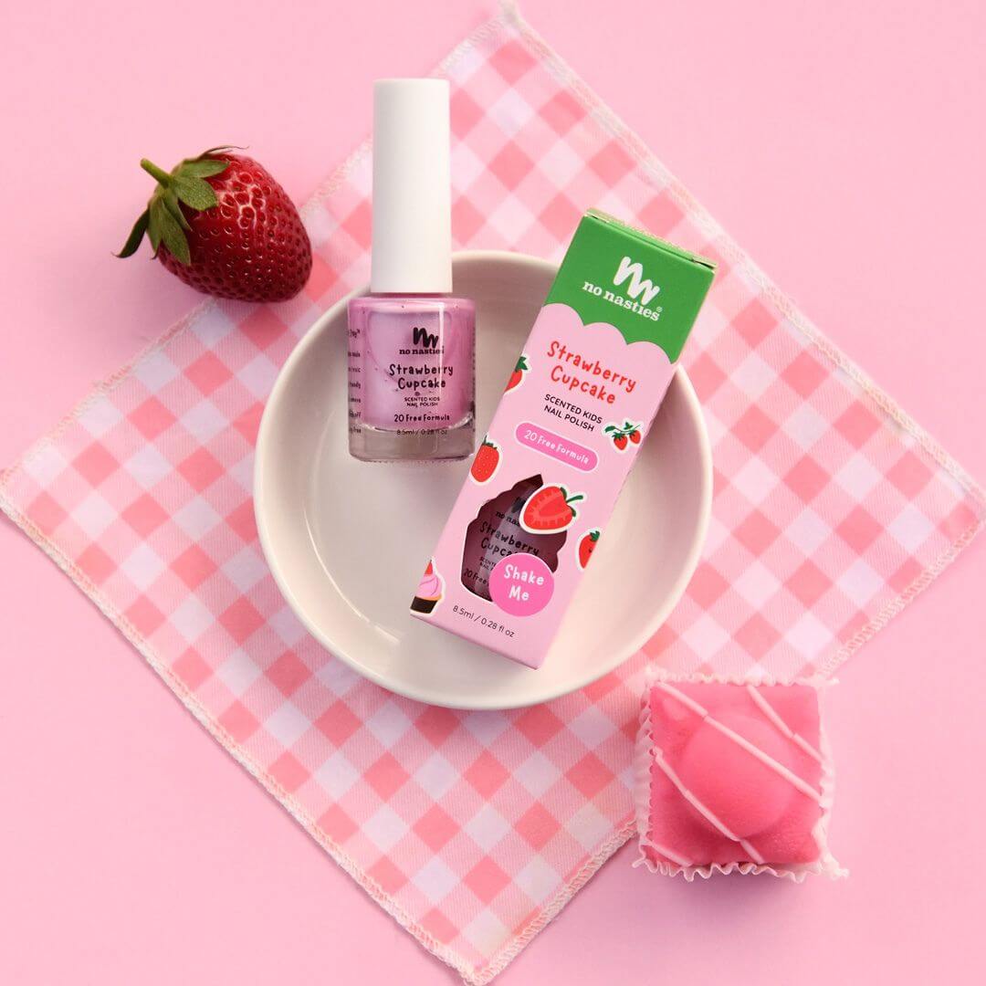 No Nasties - Scented Kids Polish - Strawberry Cupcake