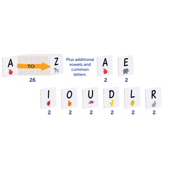 Tile Tek - Tile Topper Alphabet Uppercase 40pc