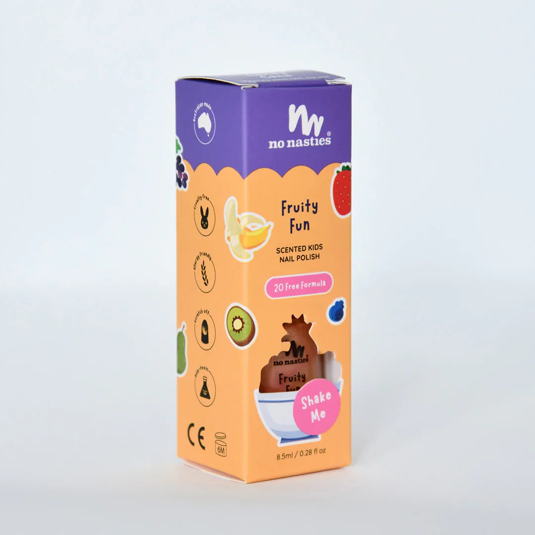 No Nasties - Scented Kids Polish - Fruity Fun - Peach Coloured