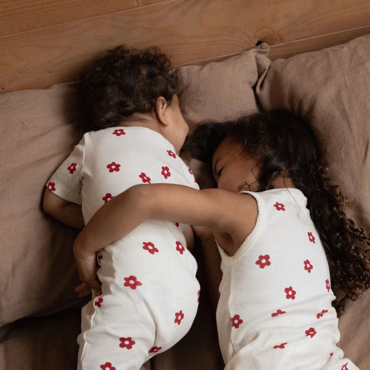 Nature Baby - Summer Sleepy Suit - Flora Red